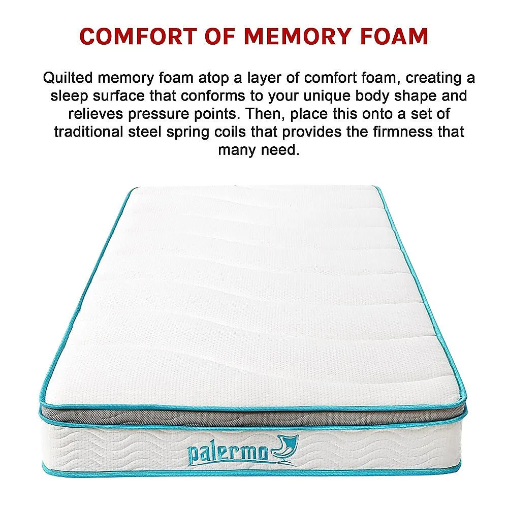 20cm Hybrid Memory Foam/Innerspring Medium-Firm Mattress, Single