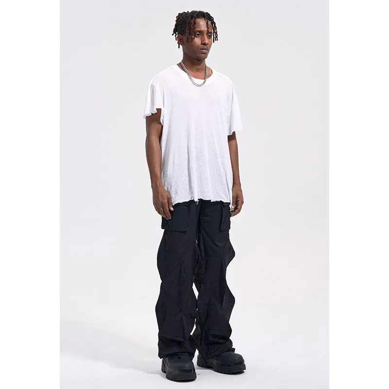 3D Diamond Shaped Cut Cargo Pants