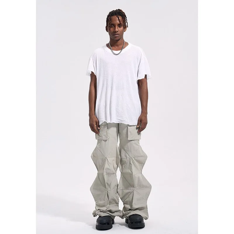 3D Diamond Shaped Cut Cargo Pants