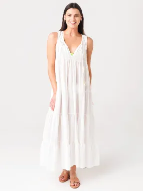 9 Seed Women's Core Cotton Sleeveless Tier Maxi Dress