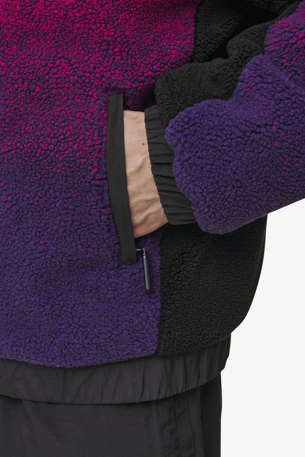 Absecon Teddy Jacket Virtual Pink Deep Purple Black