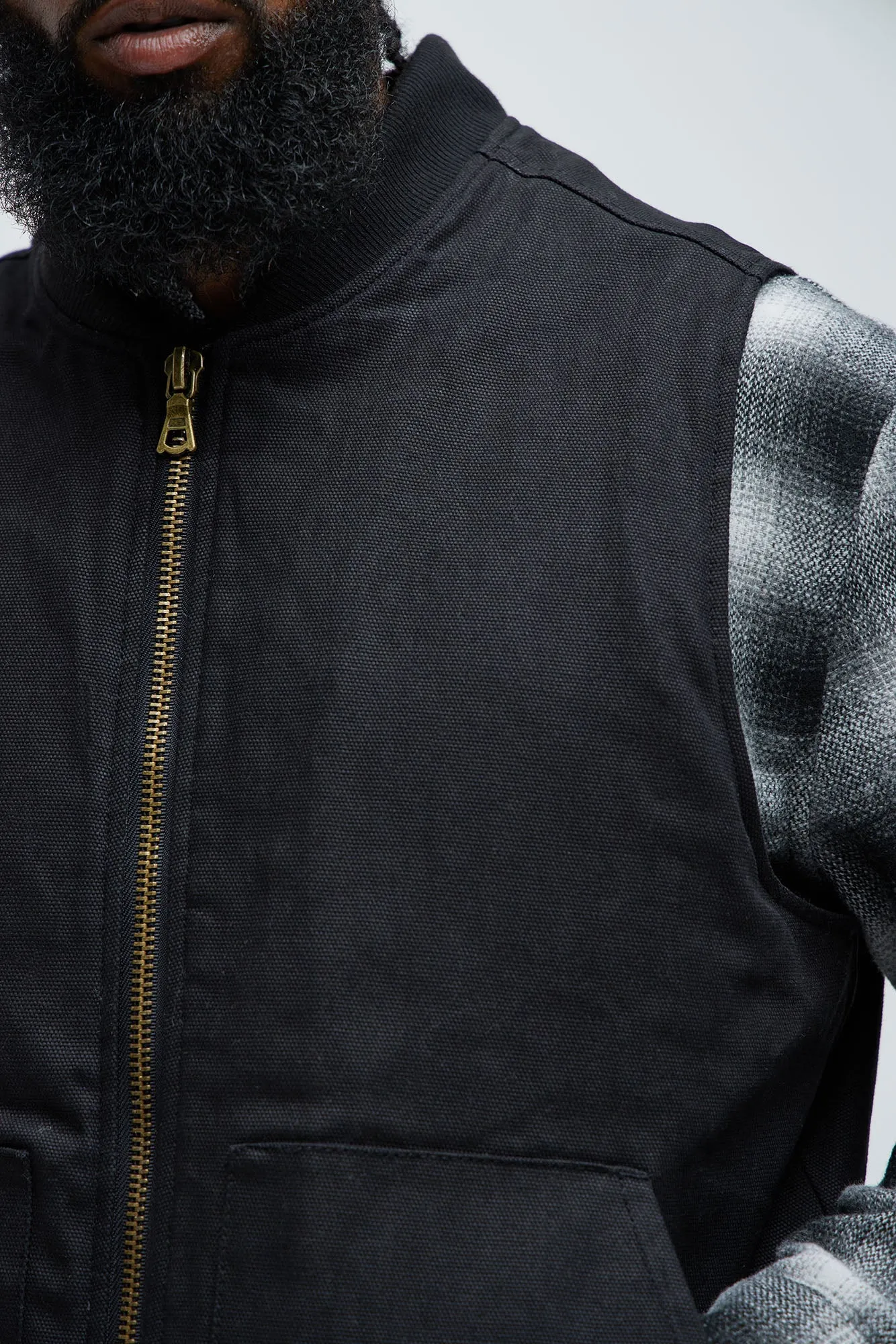 Alexander Utility Canvas Vest - Black