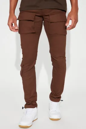 All Good Twill Cargo Pants - Brown