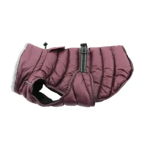 Alpine Extreme Weather Puffer Dog Coat Burgundy