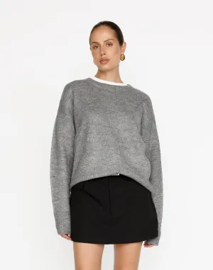 Alva Knit Jumper (Grey Marle)