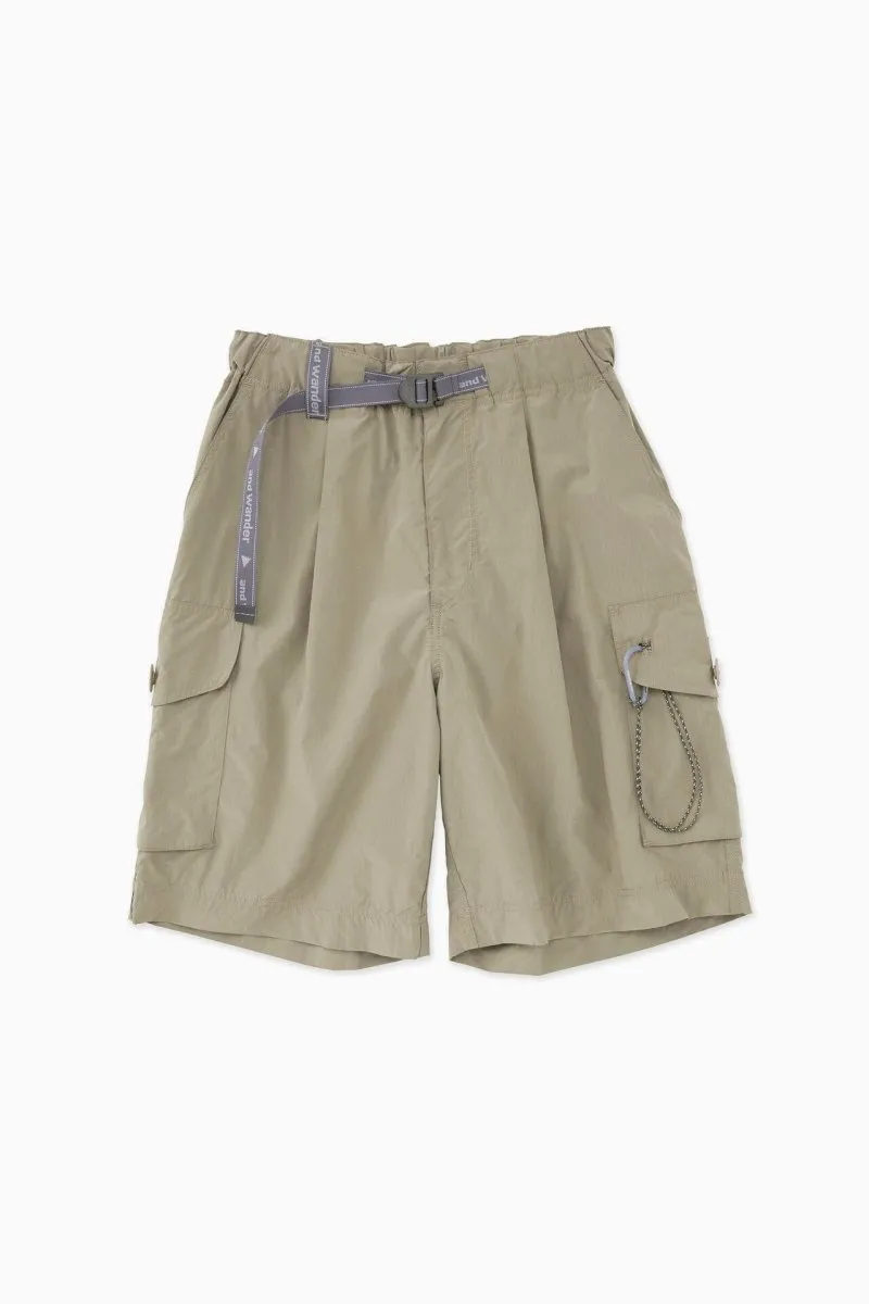 And Wander Men's Oversized Cargo Short Beige