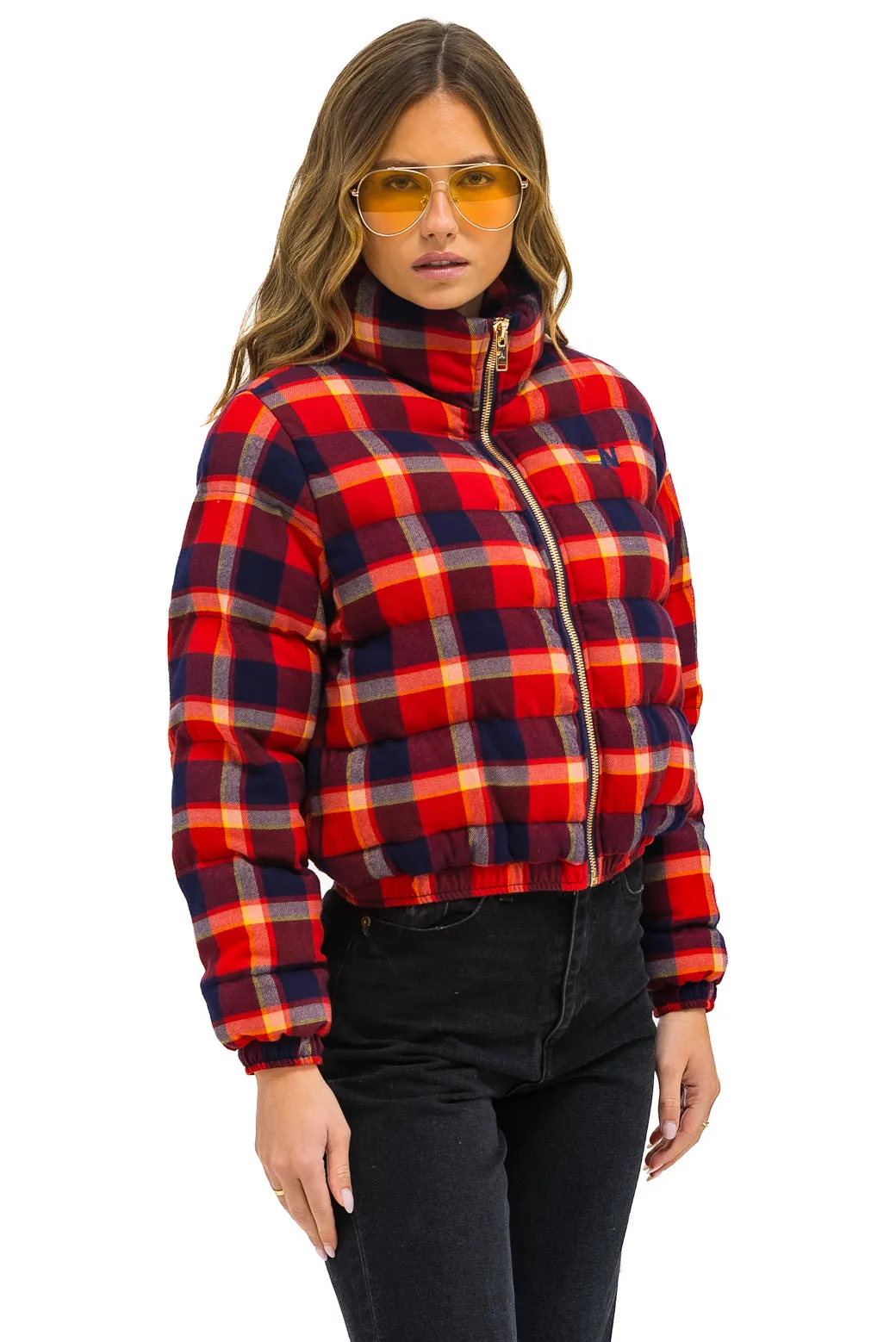 APRES PLAID PUFFER JACKET - RUGBY PLAID