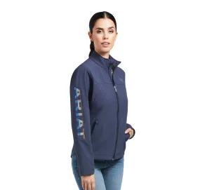 Ariat Women’s New Team Softshell Jacket Blue Nights/Desert Dusk Serape 10039365