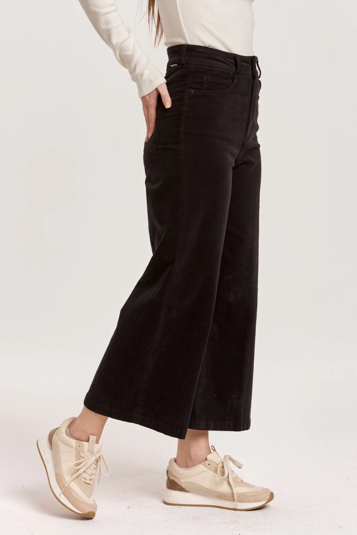 Audrey High Rise Cropped Wide Leg