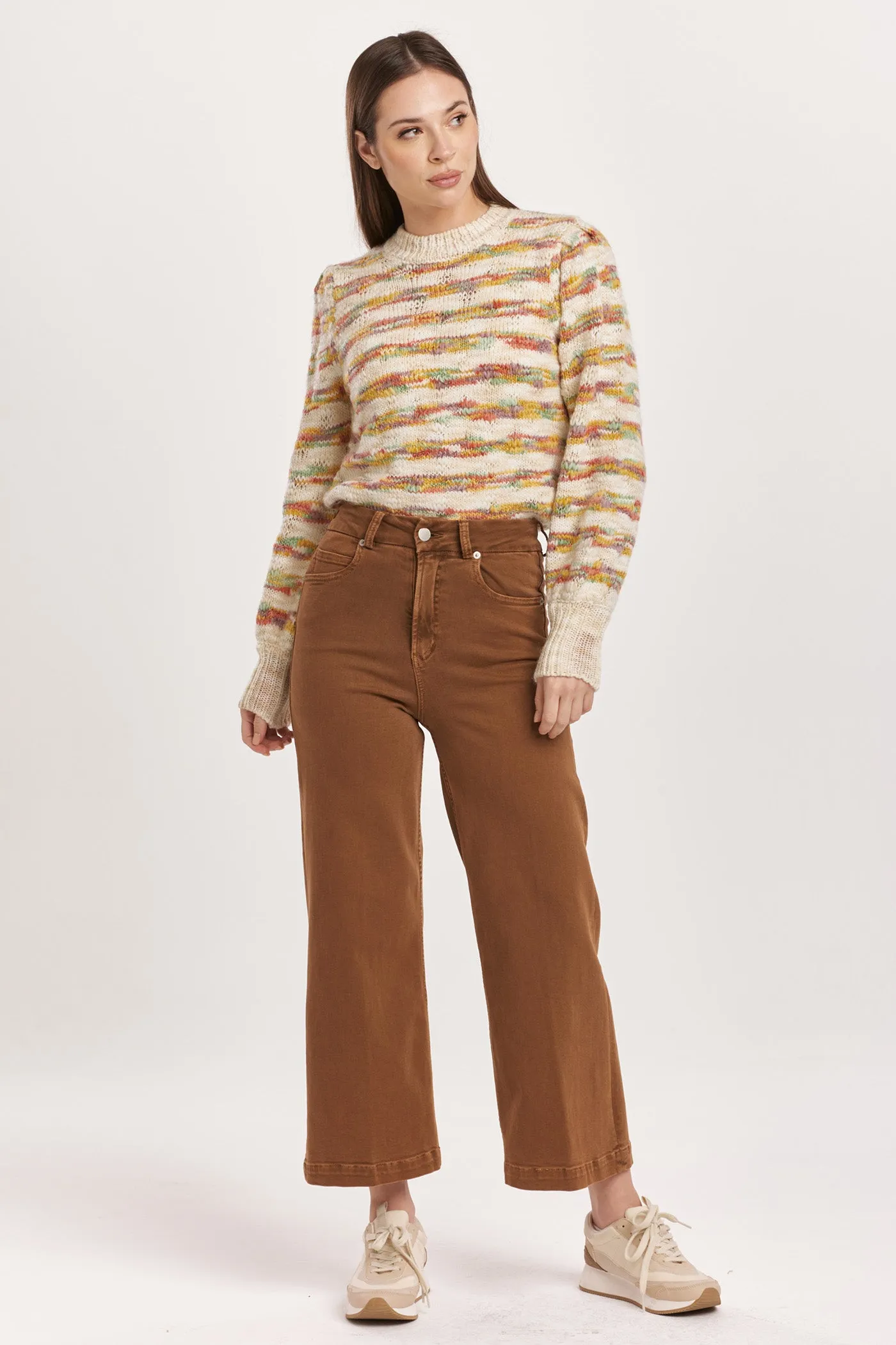 Audrey High Rise Cropped Wide Leg