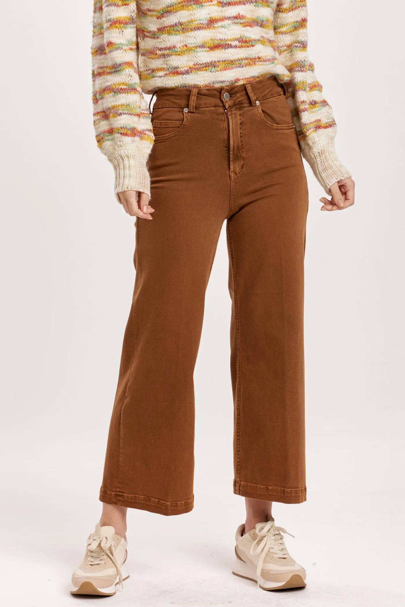 Audrey High Rise Cropped Wide Leg