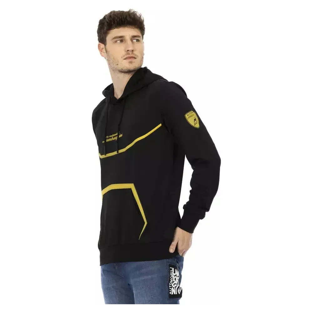 Automobili Lamborghini Black Polyester Men Sweater