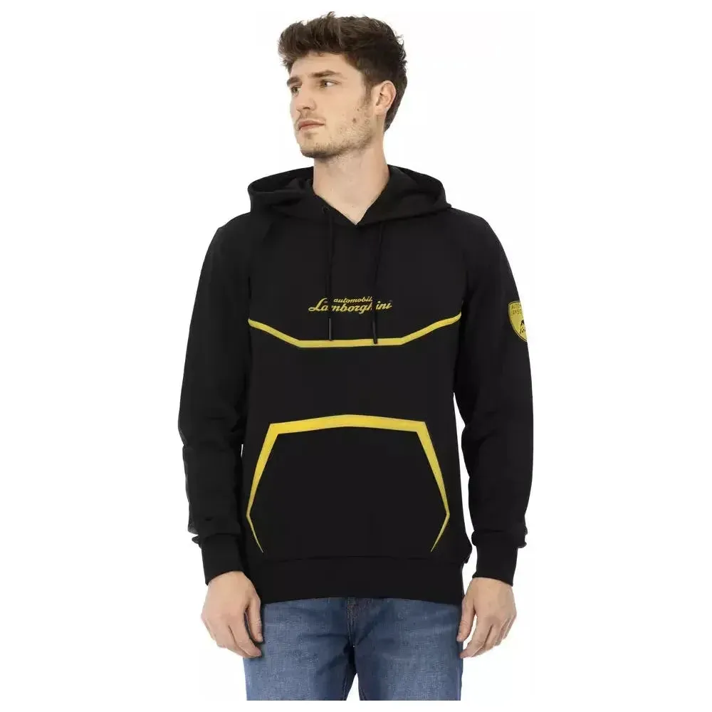 Automobili Lamborghini Black Polyester Men Sweater