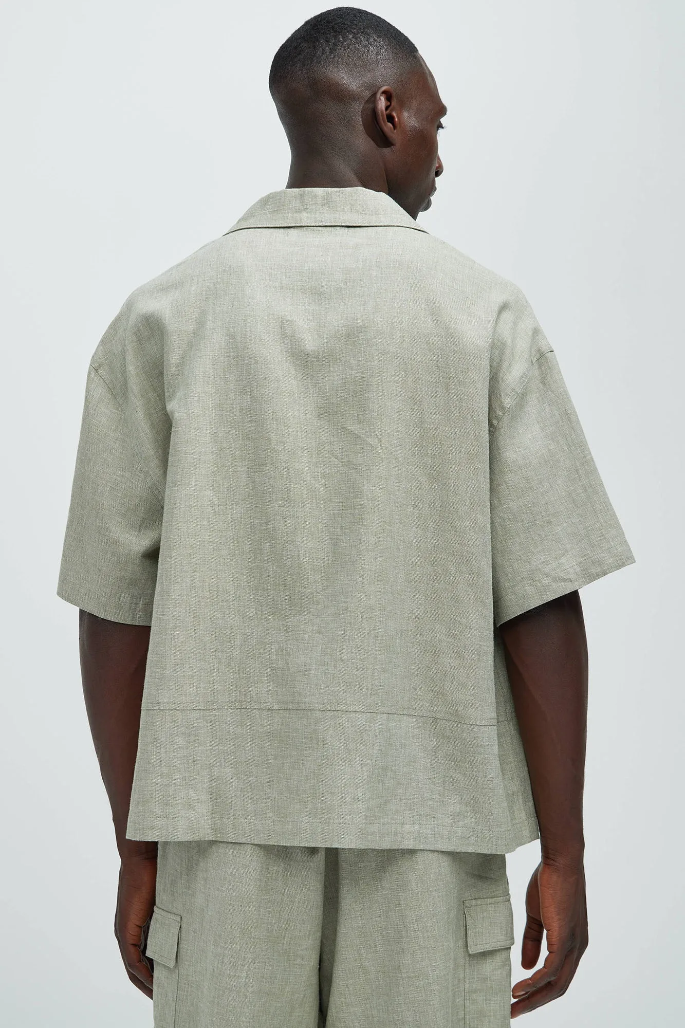 Bahamas Linen Cuban Shirt - Green