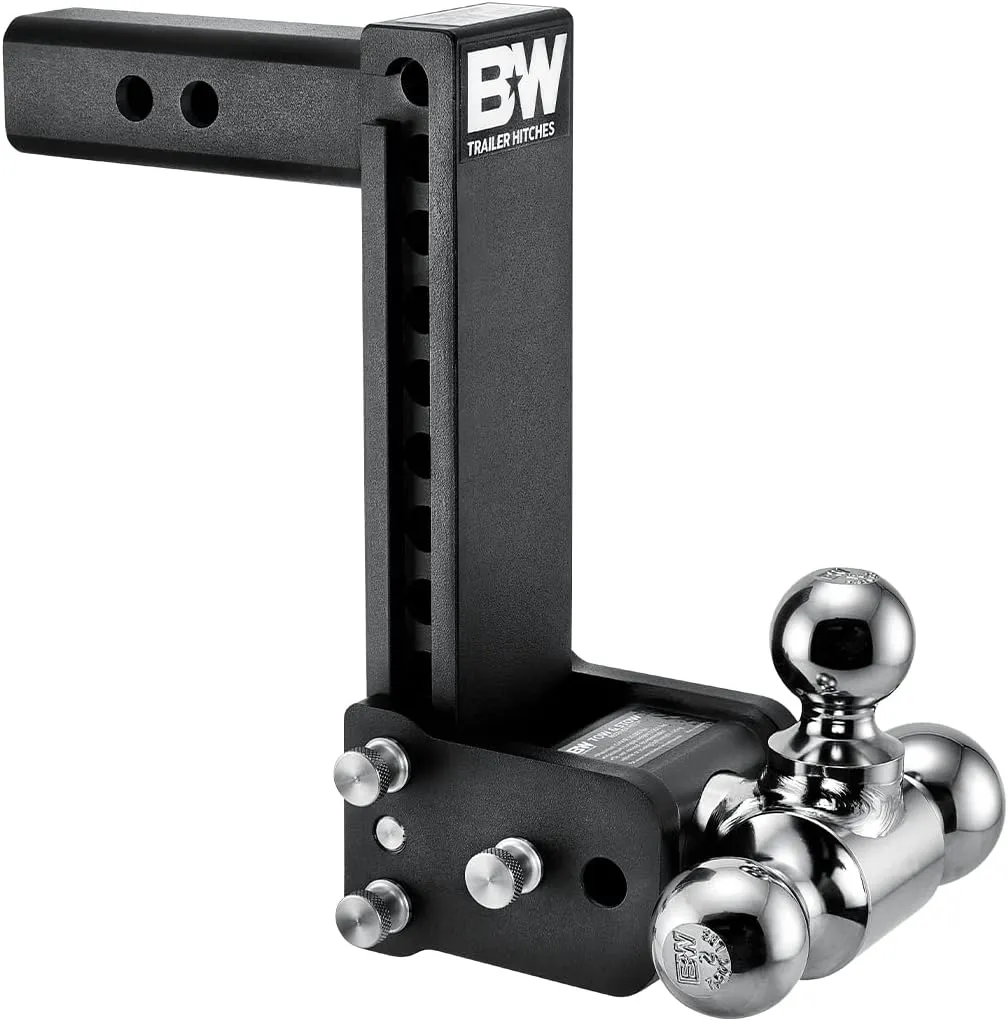 B&W Trailer Hitches Tow & Stow Adjustable Trailer Hitch Ball Mount - TS10050B