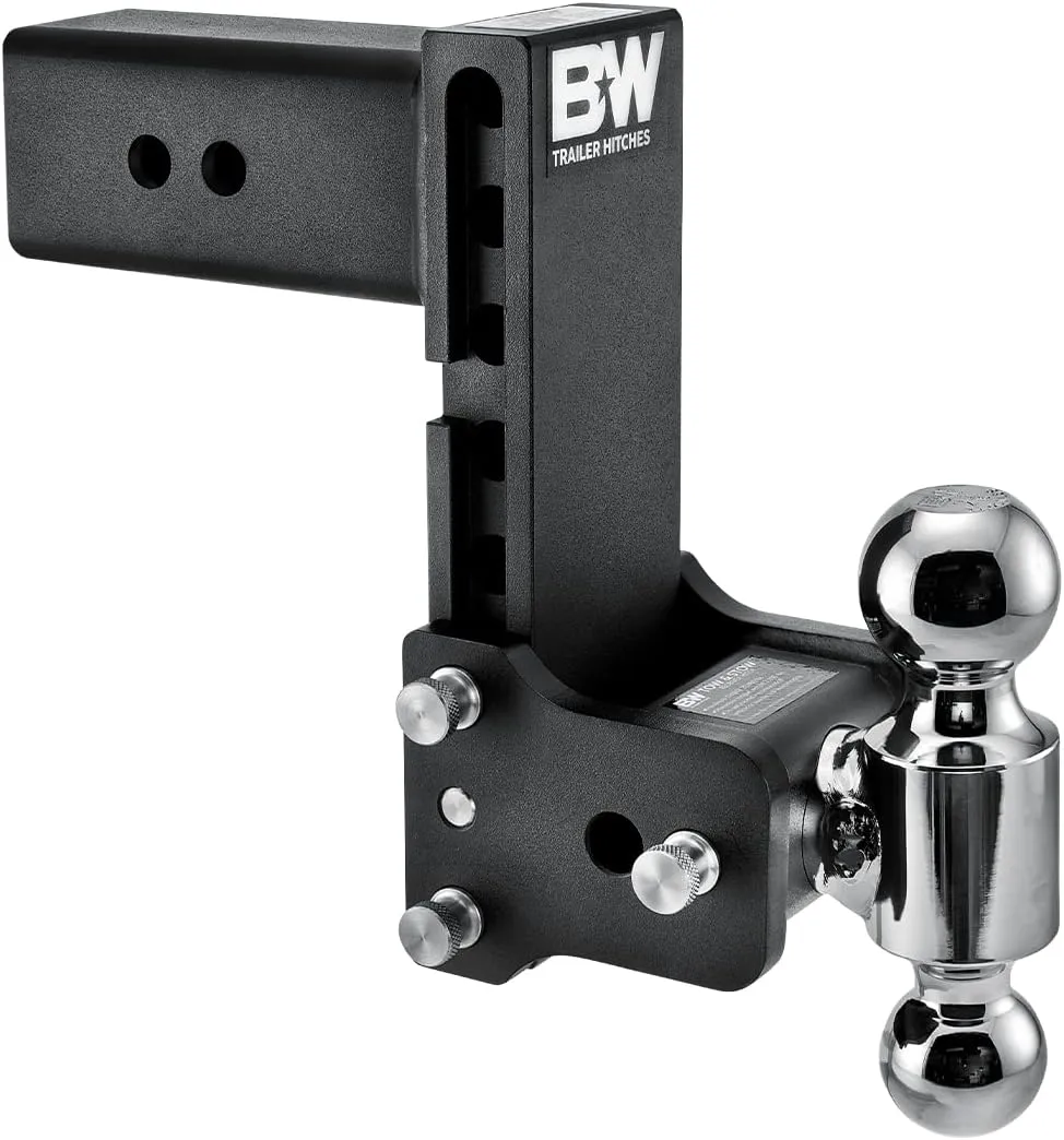 B&W Trailer Hitches Tow & Stow Adjustable Trailer Hitch Ball Mount - TS30040B