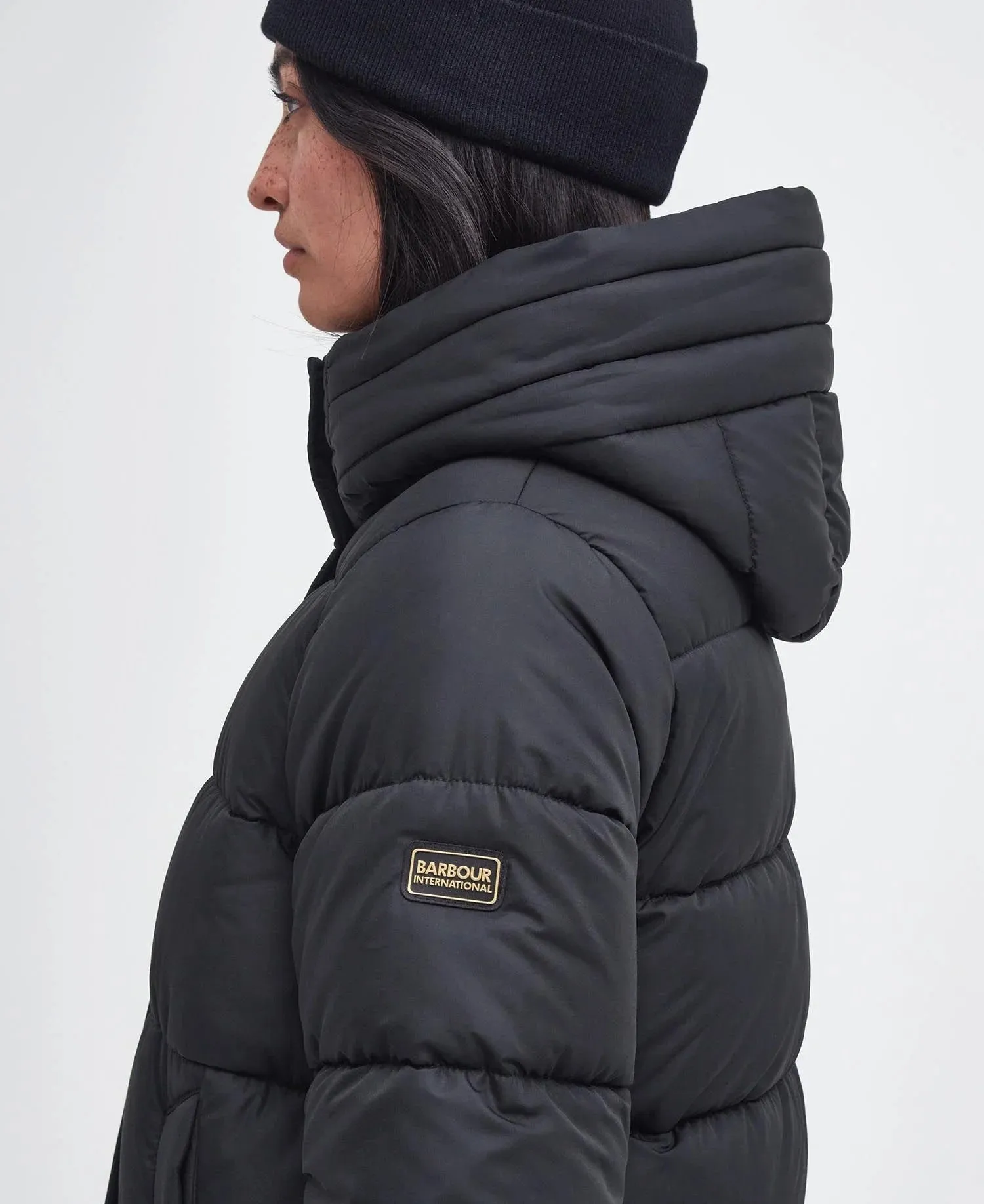 Barron Longline Puffer Jacket-Black