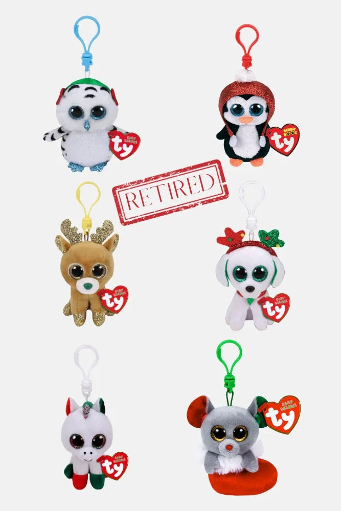 Beanie Boo "retired" Holiday Collection - Clips