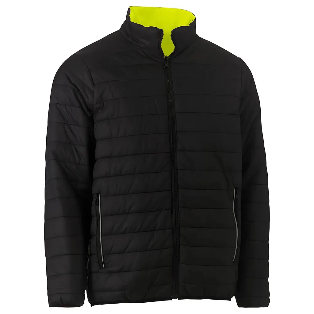 Bisley 333M6350H-YEL/M ANSI Type R Class 3 Reversible Puffer Jacket