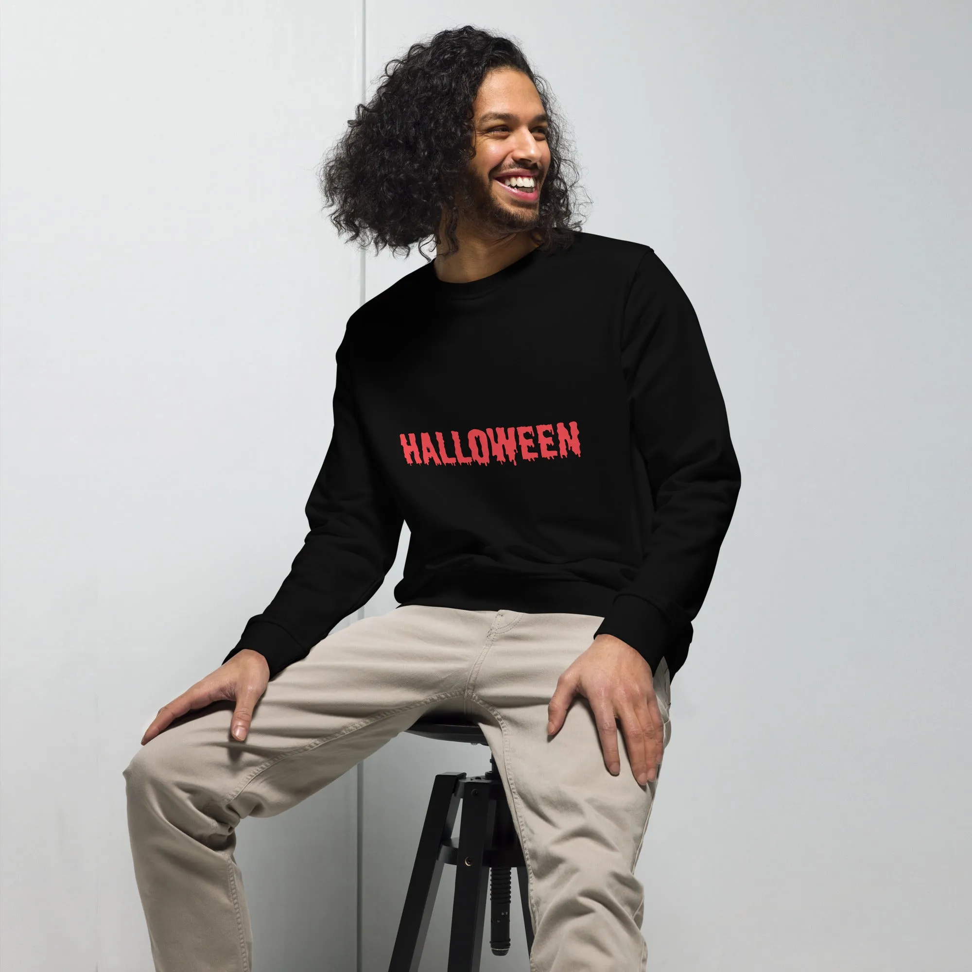 Blood Halloween Graphic Men Organic Sweatshirt