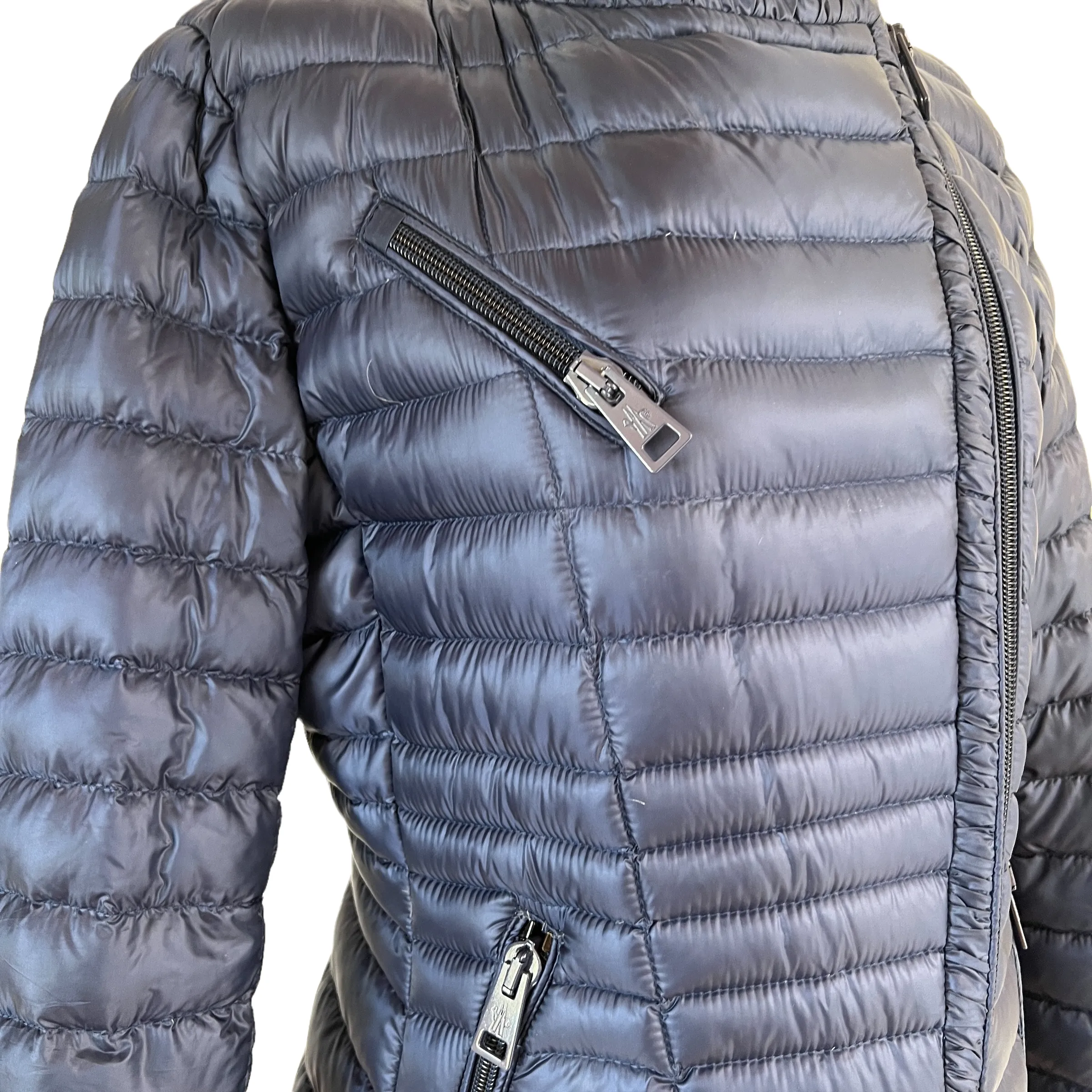 Blue Mid Season Down Jacket - 3