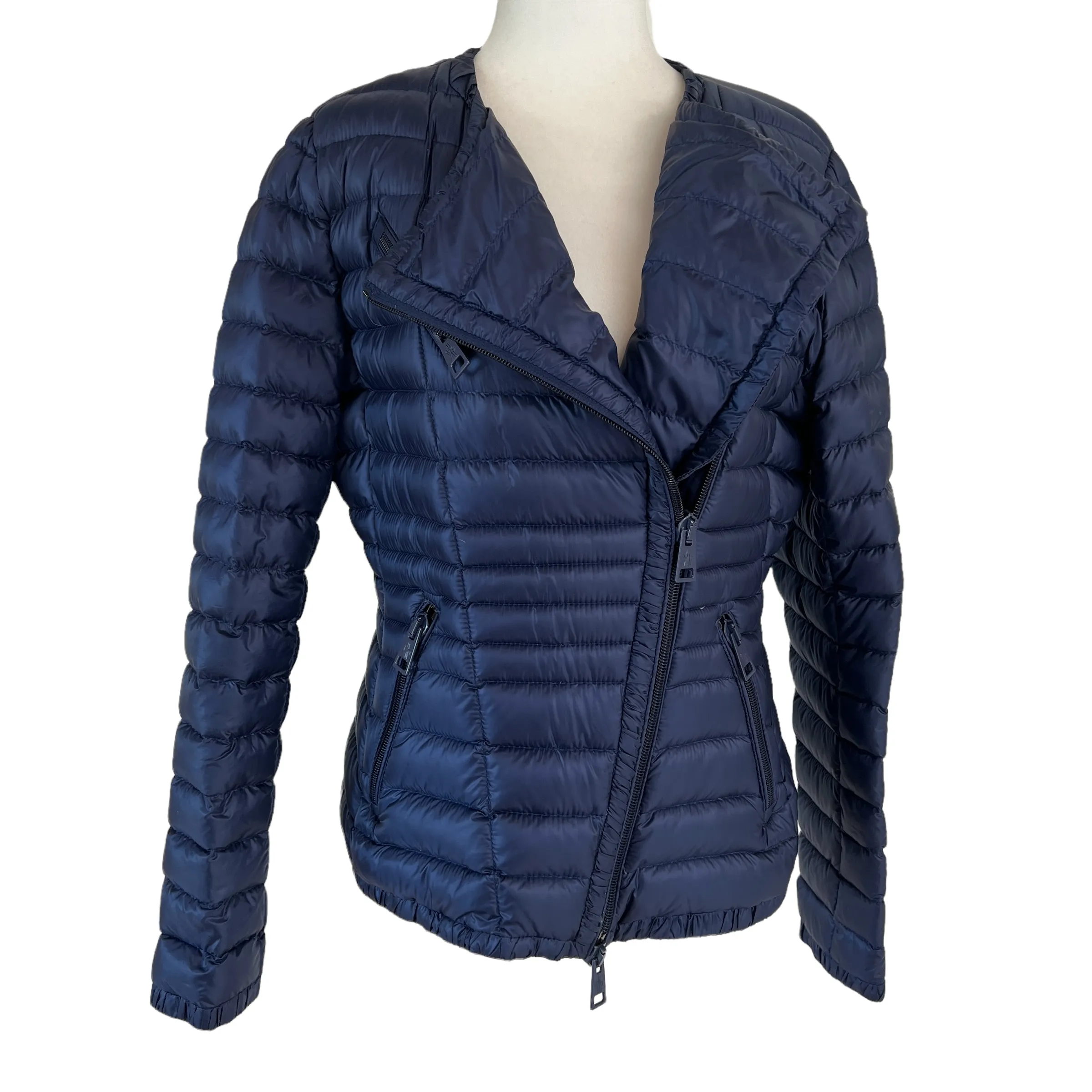 Blue Mid Season Down Jacket - 3