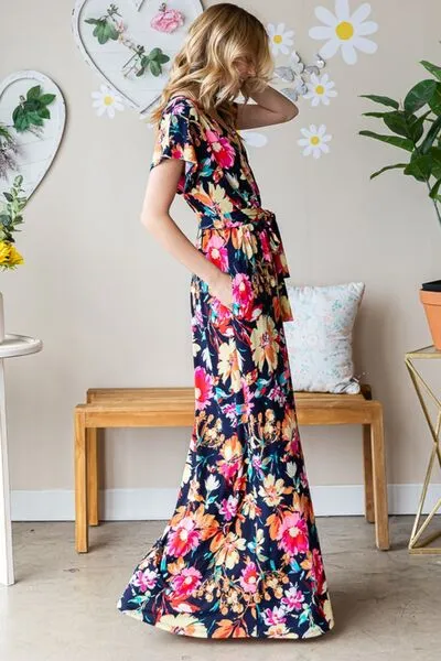 Bold Floral Resort Maxi Dress