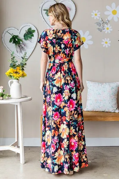 Bold Floral Resort Maxi Dress