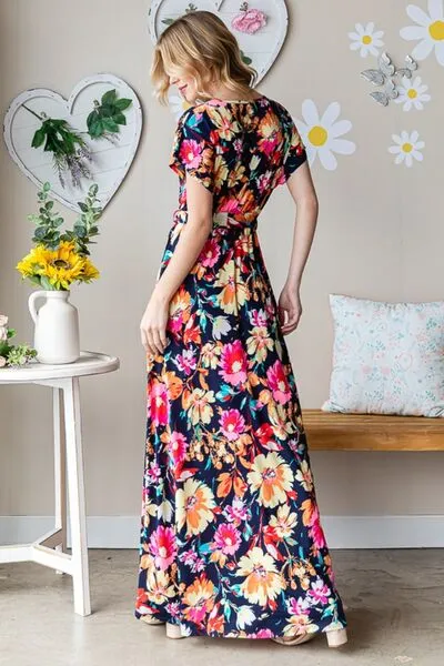 Bold Floral Resort Maxi Dress