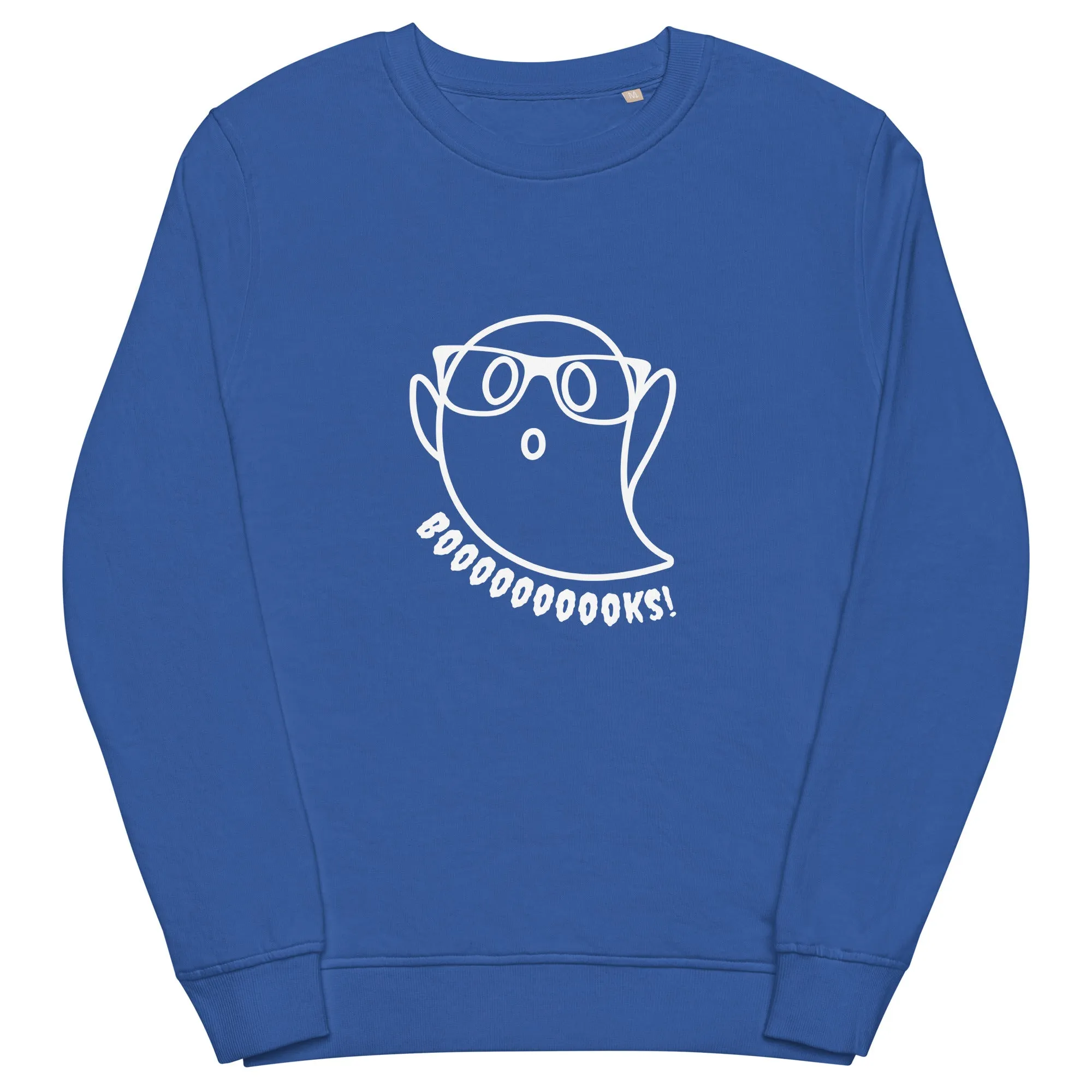 Booooks Halloween Graphic Women Organic Sweatshirt