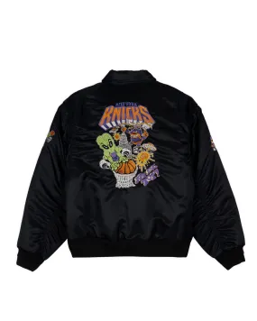 Brain Dead x NBA New York Knicks Flight Jacket - Black