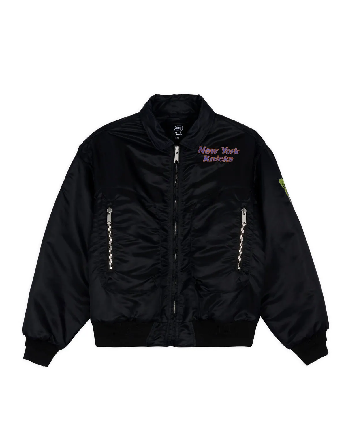 Brain Dead x NBA New York Knicks Flight Jacket - Black