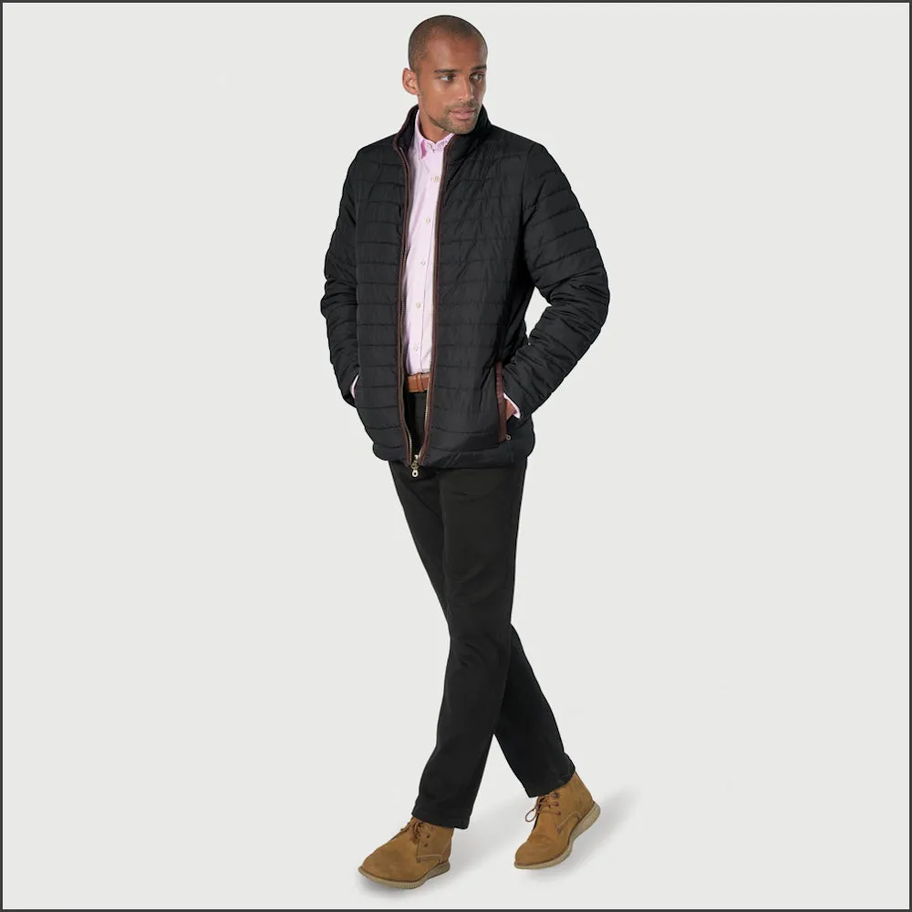 Brook Taverner Orlando Black Quilted Puffer Jacket Casual --