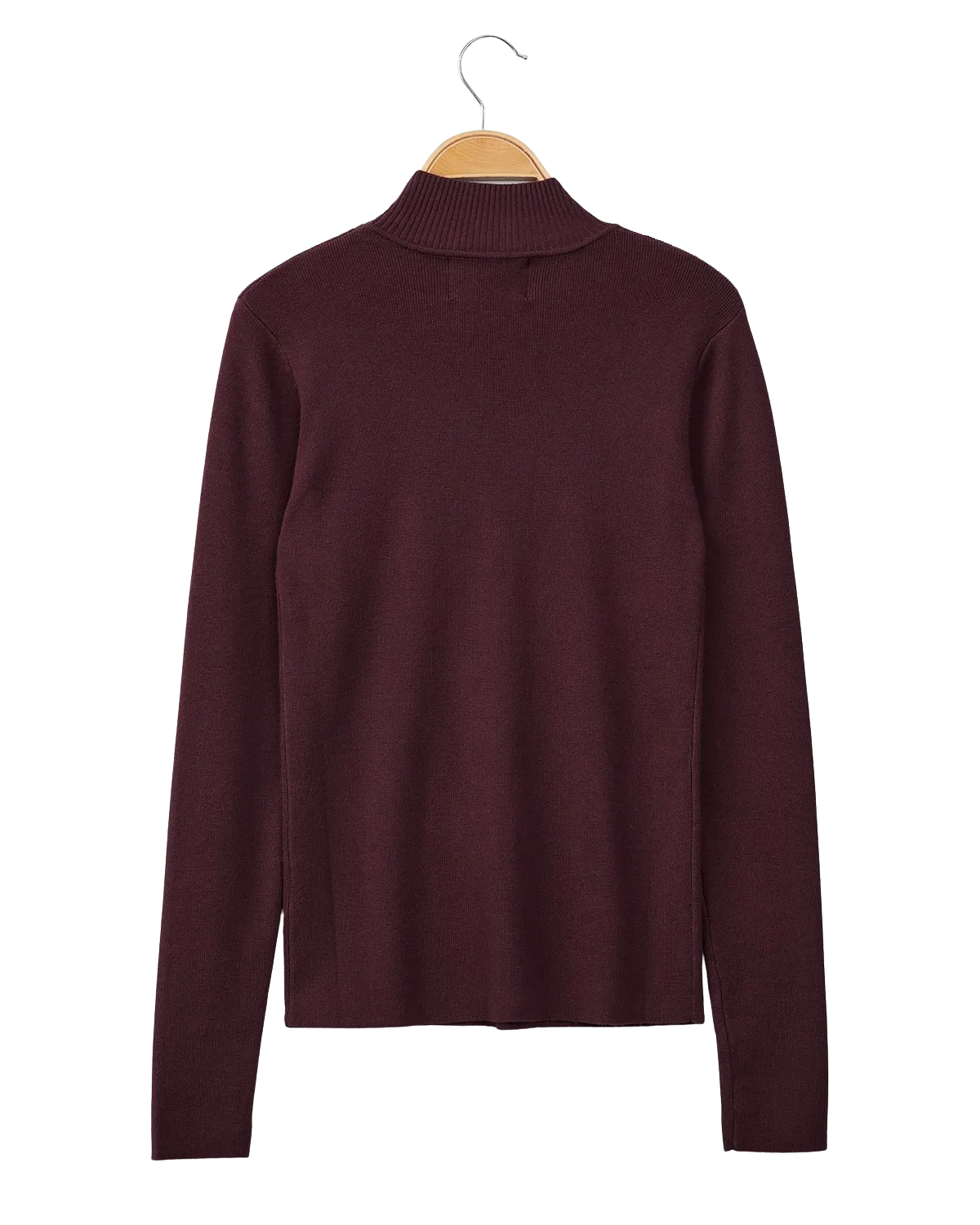 Burgundy Knit Top