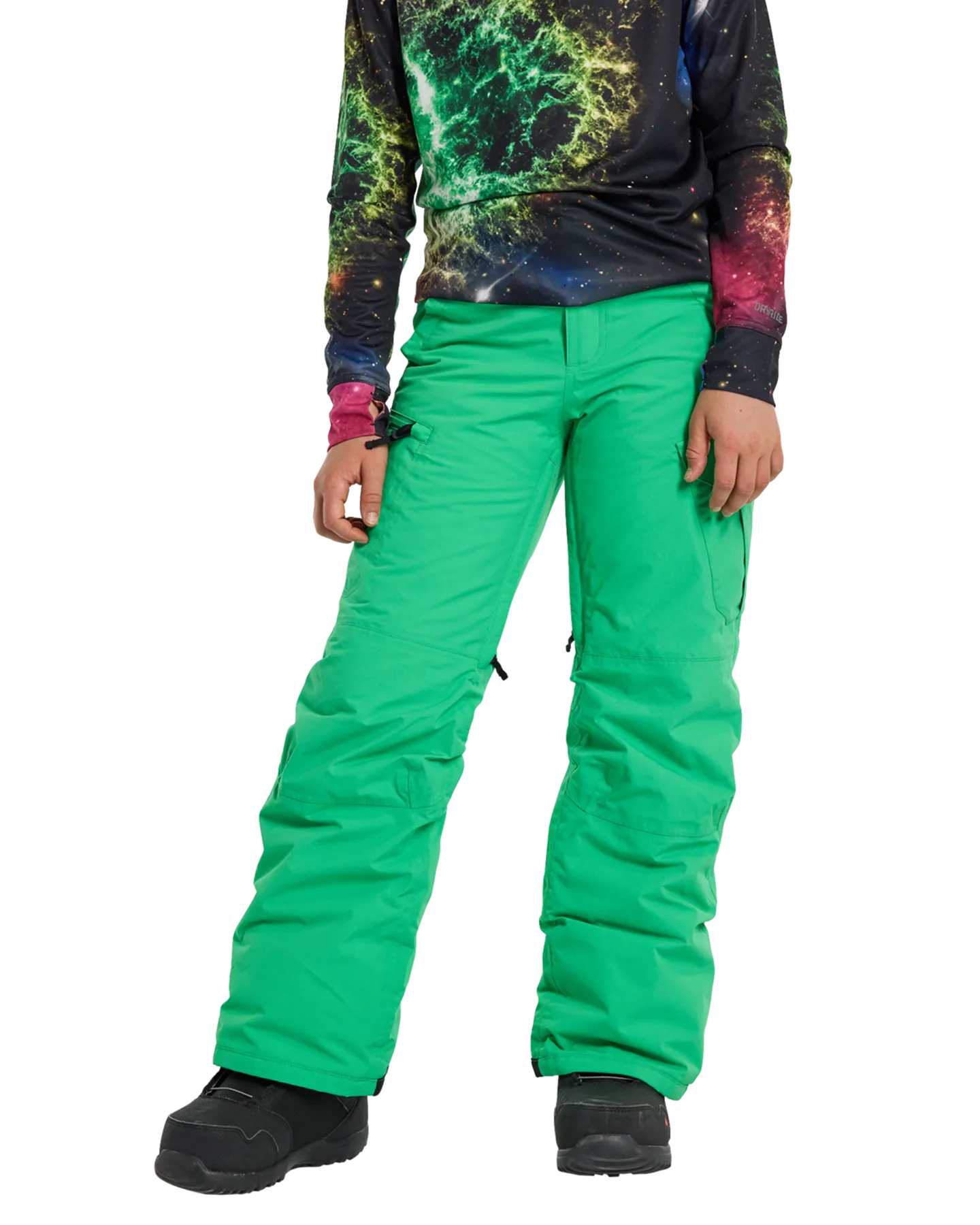 Burton Kids' Exile 2L Cargo Snow Pants - Galaxy Green