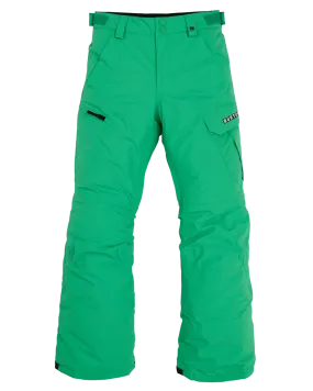 Burton Kids' Exile 2L Cargo Snow Pants - Galaxy Green