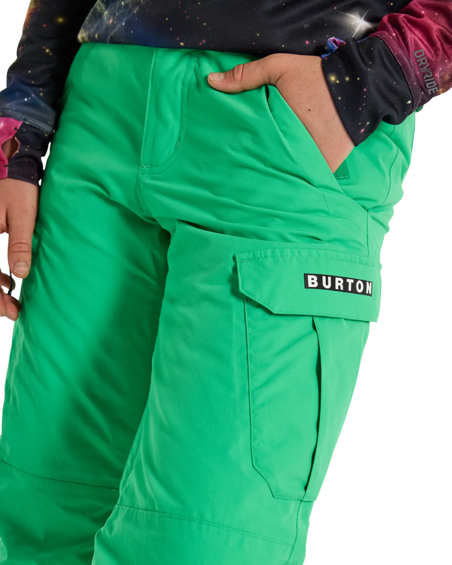 Burton Kids' Exile 2L Cargo Snow Pants - Galaxy Green