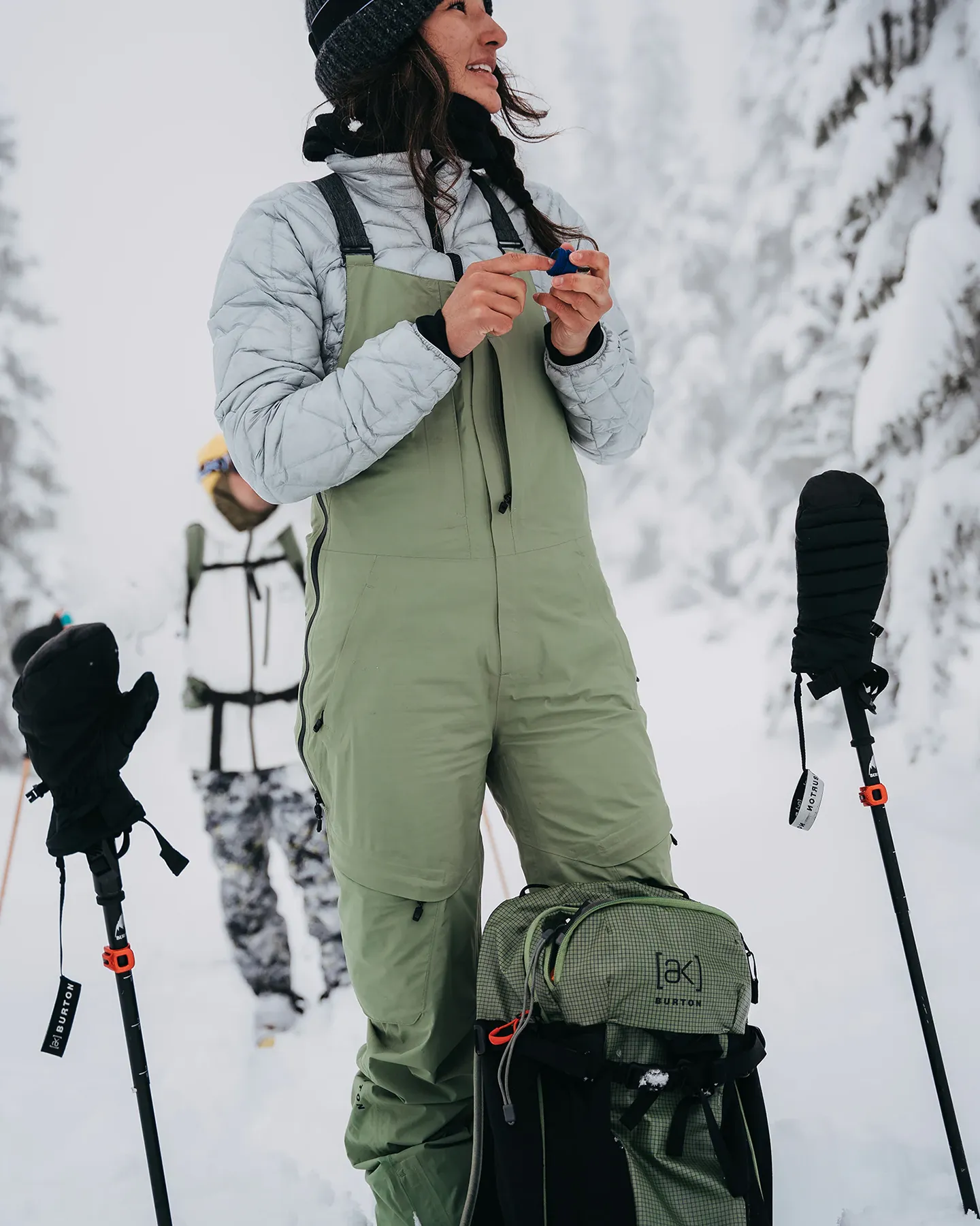 Burton Women's [ak]® Kimmy Gore-Tex 2L Bib Snow Pants - Hedge Green