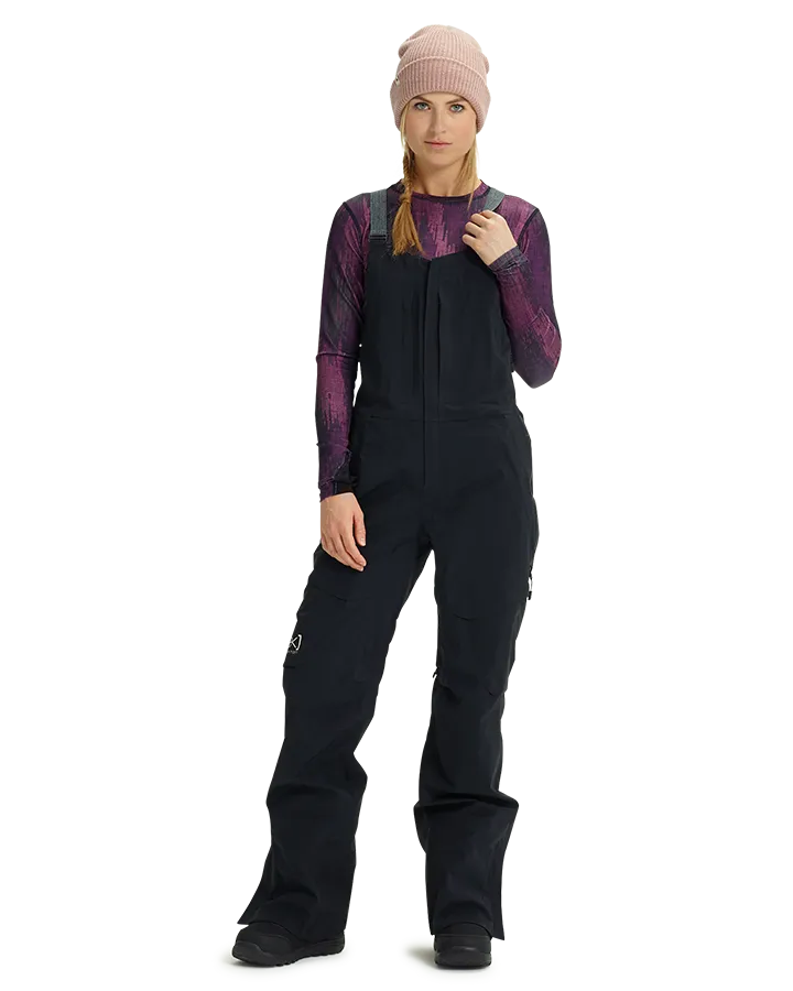 Burton Women's [ak]® Kimmy Gore‑Tex 3L Stretch Bib Snow Pants - True Black