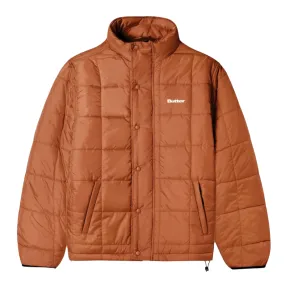 Butter Goods Grid Puffer Jacket Brown