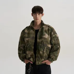 Camouflage Multi-Pocket Short Jacket