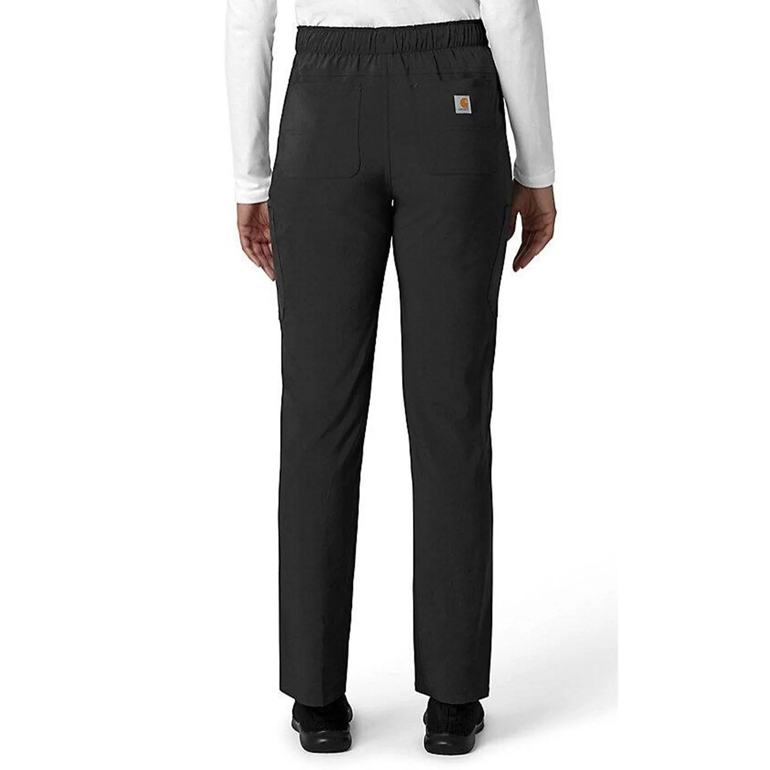 Carhartt Women's Force Cross Flex 7-Poket Cargo Scrub Pant_Black