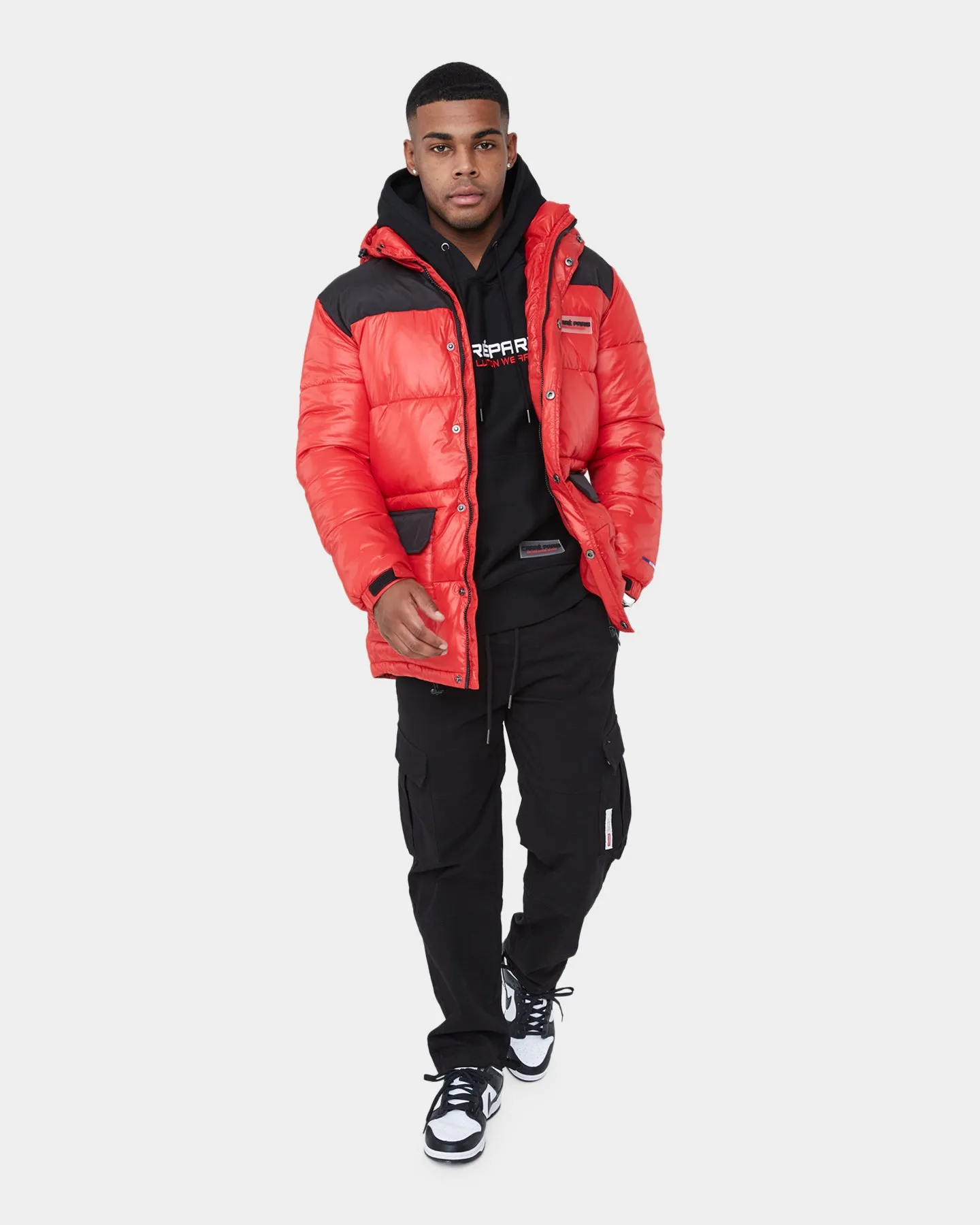 Carré Bossman Puffer Jacket Red/Black