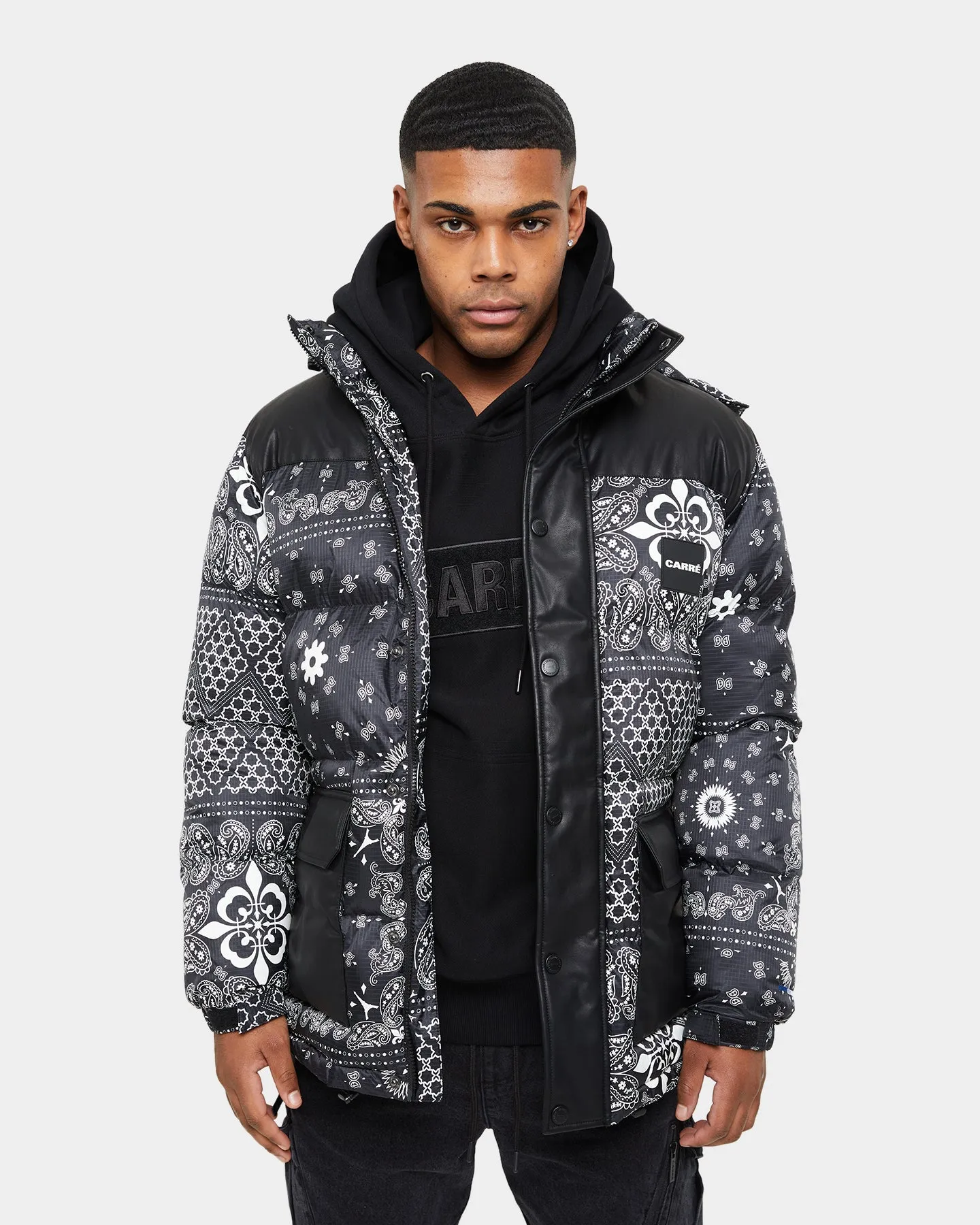 Carre Bandana Ultra Roadman Puffer Jacket Black