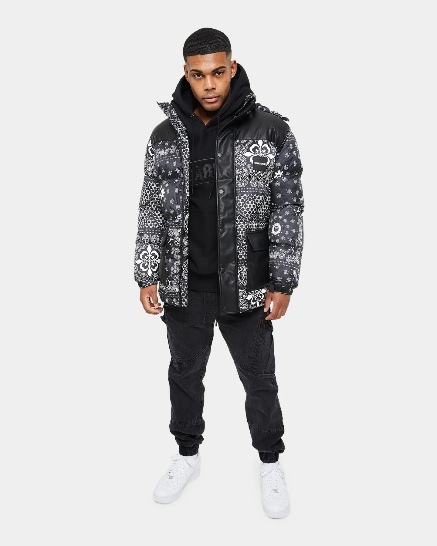 Carre Bandana Ultra Roadman Puffer Jacket Black