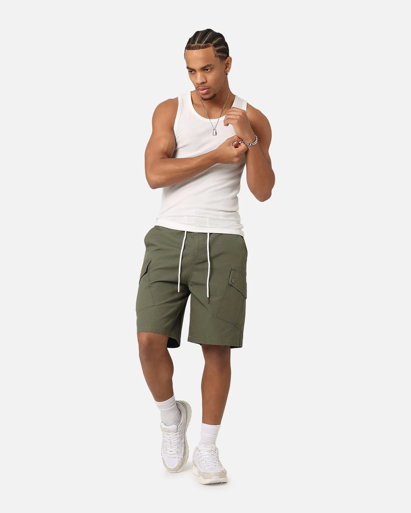 Carre Quality Cargo Shorts Green