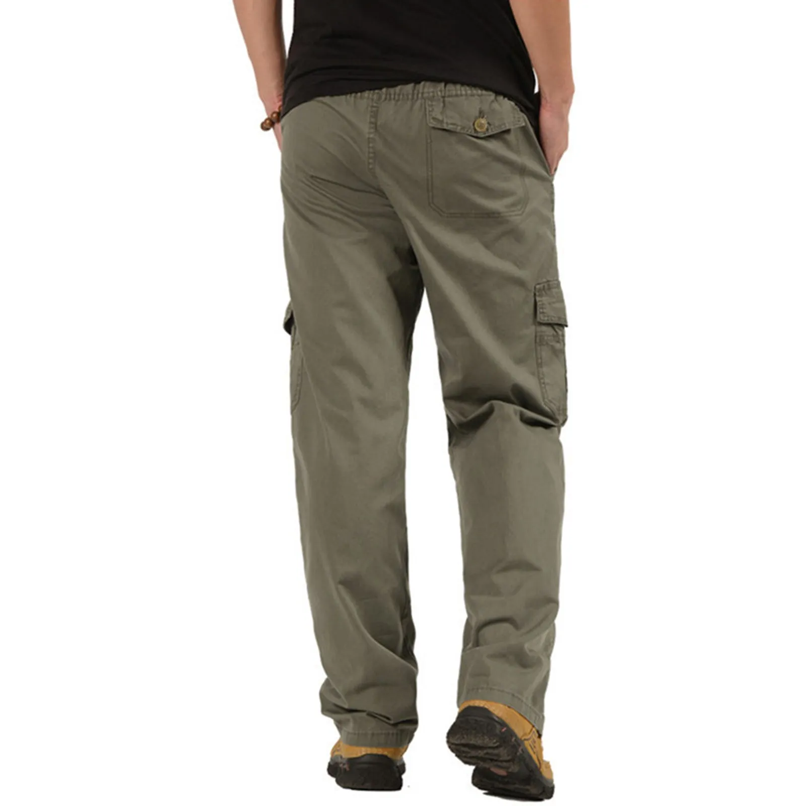 CASUAL 100%COTTON POCKET CARGO PANTS