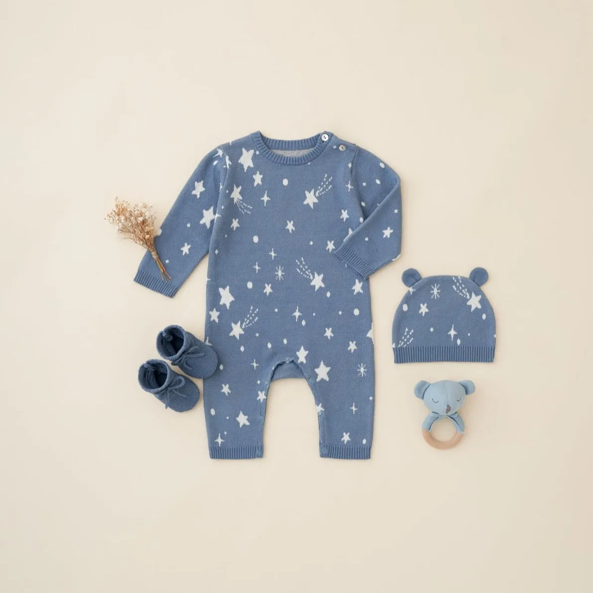 Celestial Knit Baby Jumpsuit