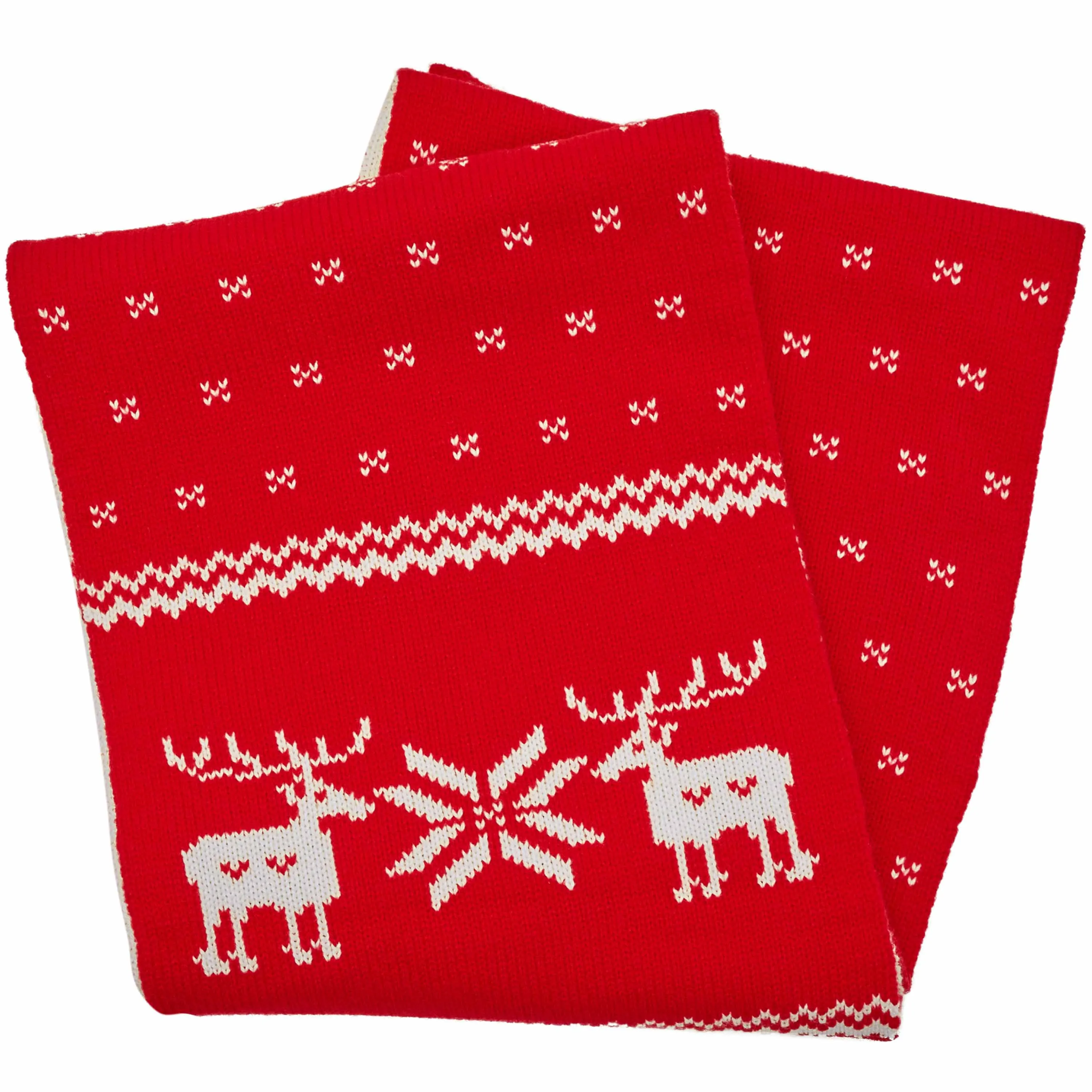 Christmas Reindeer Family Matching Sweater in Festive Red