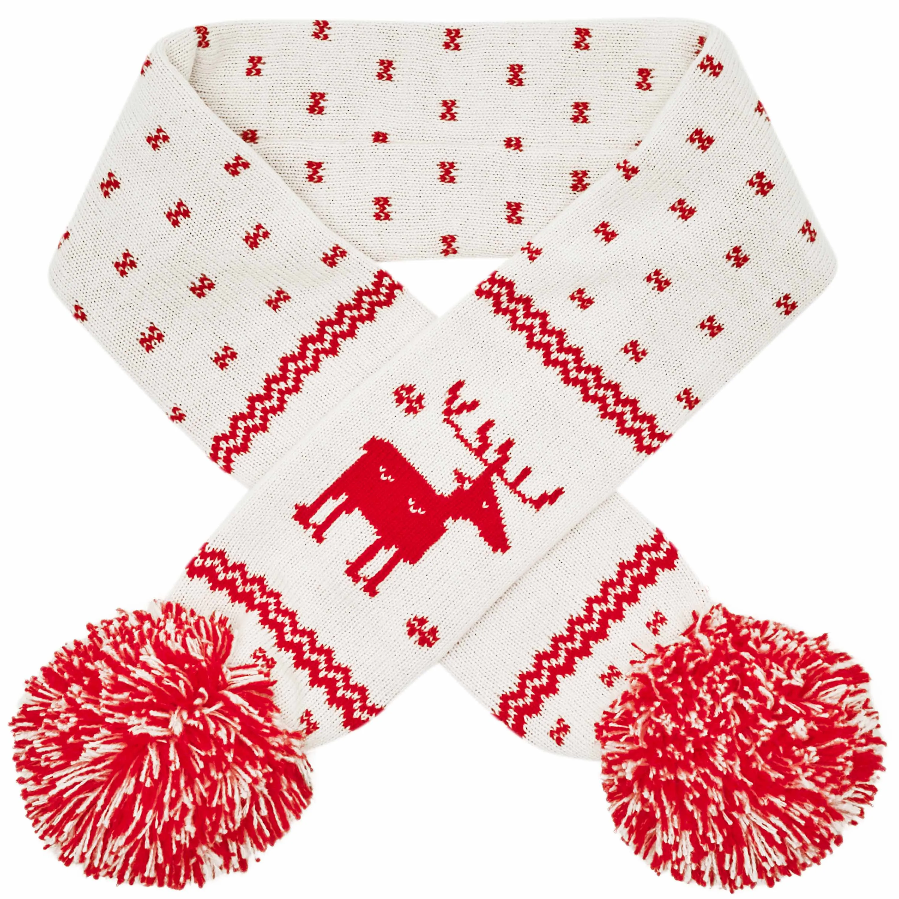 Christmas Reindeer Family Matching Sweater in Festive Red